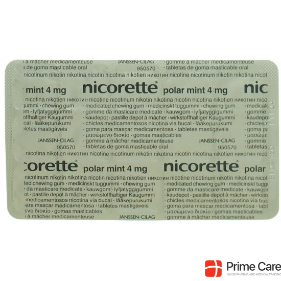 Nicorette Polar Mint Kaudepots 4mg 105 Stück buy online