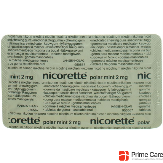 Nicorette Polar Mint Kaudepots 2mg 105 Stück buy online