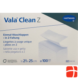 Valaclean Z Einmal Waschlappen 21x25cm 100 Stück