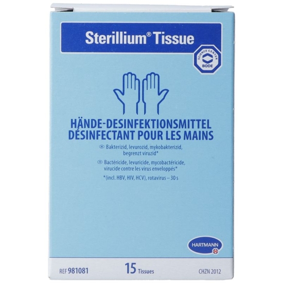 Sterillium Tissue hand disinfectant 15 pieces buy online