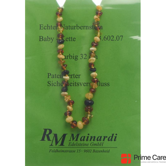 Mainardi Amber baby chain colored 32cm safety clasp buy online