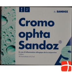 Cromo Ophta Sandoz 20mg/ml 20 Monodosen 0.5ml