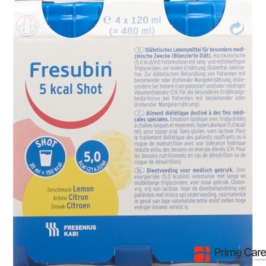 Fresubin 5kcal Shot Lemon 4x 120ml buy online