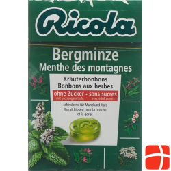 Ricola Bergminze Kräuterbonbons ohne Zucker Box 50g