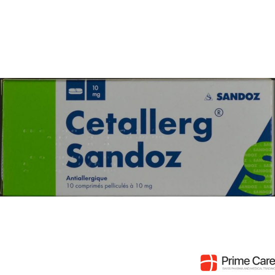 Cetallerg Sandoz Filmtabletten 10mg 10 Stück buy online