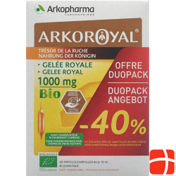 Arkoroyal Gelee Royale 1000mg Duo 2x 20 Stück