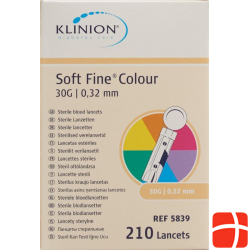 Klinion Soft Fine Einmallanzette 30g Steril 210 Stück