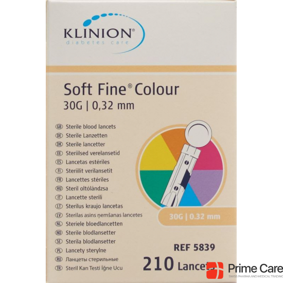 Klinion Soft Fine Einmallanzette 30g Steril 210 Stück buy online