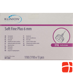 Klinion Soft Fine Pl Pen-Nadel 6mm 31g 110 Stück