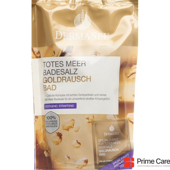 DermaSel Badesalz Gold + 20ml 400g buy online