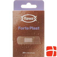 Flawa Forte Plaster 2.5x7.6cm Transparent 20 pieces