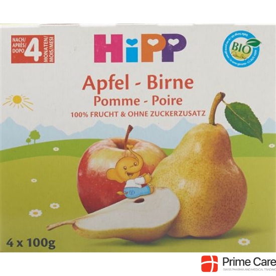 Hipp Frucht Pause Apfel Birne 4x 100g buy online