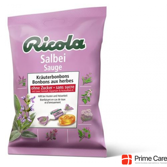 Ricola Salbei Bonbons ohne Zucker M Stevia Beutel 125g buy online