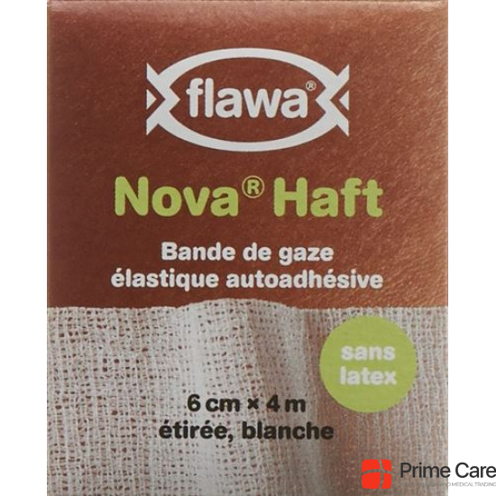 Flawa Nova Haft Selbsthaftende Gazebinde 6cmx4m buy online