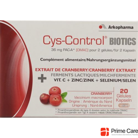 Cys-Control Biotics Kapseln 20 Stück buy online