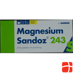 Magnesium Sandoz Brausetabletten 243mg 20 Stück