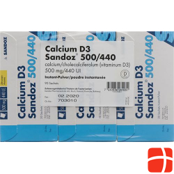 Calcium D3 Sandoz Pulver 500/440 90 Stück