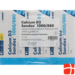 Calcium D3 Sandoz Pulver 1000/880 90 Stück