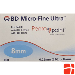 BD Microfine Ultra Pen Nadel 8mm 100 Stück