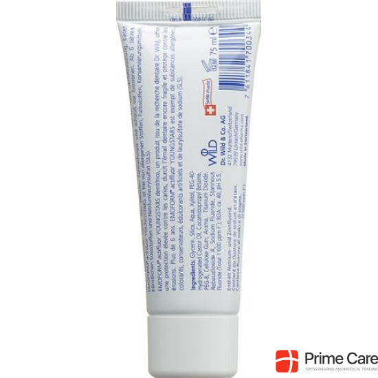 Emoform Youngstars Zahnpaste Tube 75ml buy online