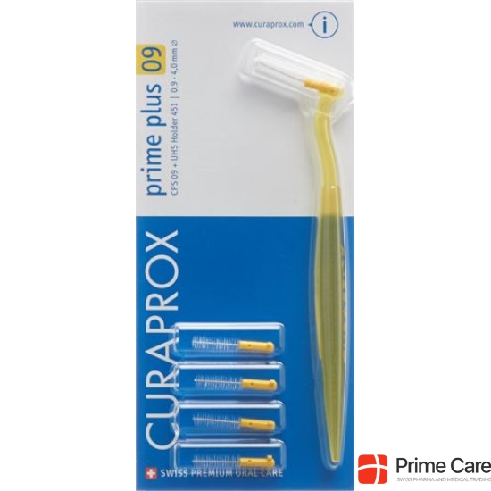 Curaprox CPS 09 prime start + UHS 409 & 470 holders with yellow cap