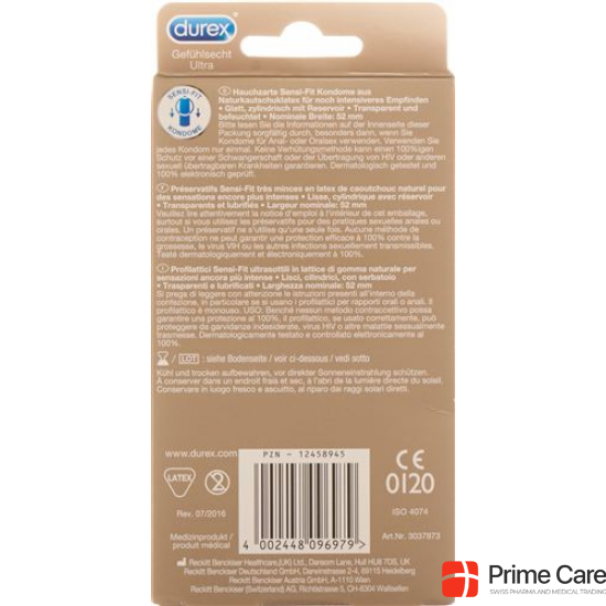 Durex Gefühlsecht Ultra Präservativ 10 Stück buy online