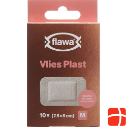 Flawa Vlies Plast M 7.5x5cm 10 piece