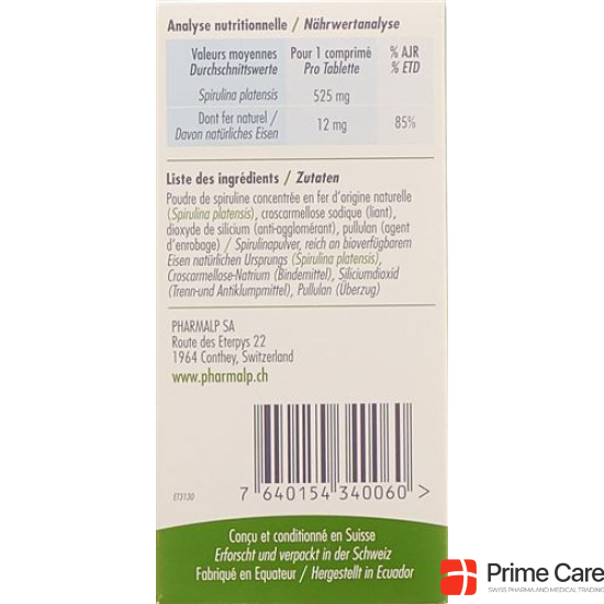 Pharmalp Spirul-1 Tabletten 30 Stück buy online