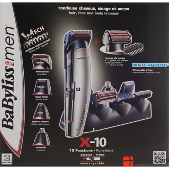 Babyliss trimmer X-10 hair-face body