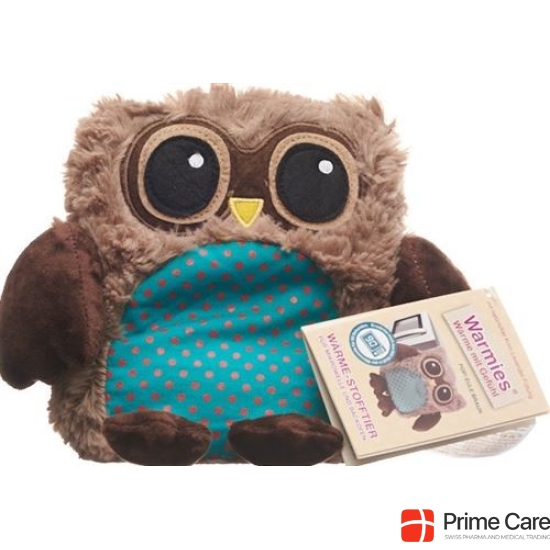 Warmies POP heat-stuffed animal owl brown