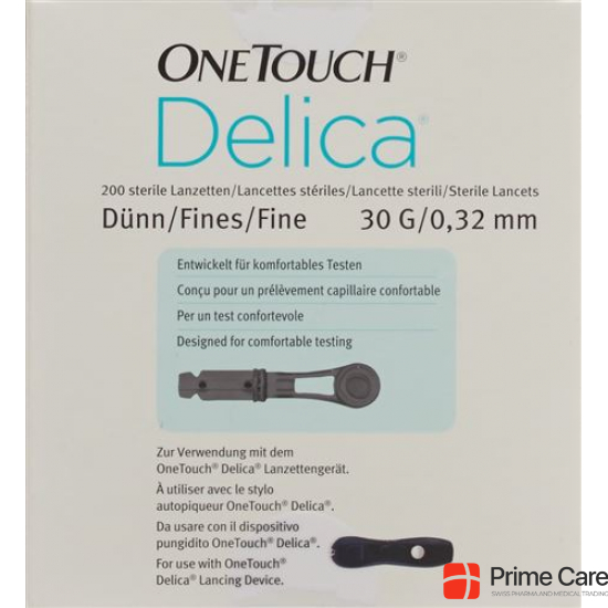 One Touch Plus Delica Lancets 200 pieces