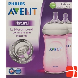 Avent Philips Naturnah bottle 2x260ml Duo pink