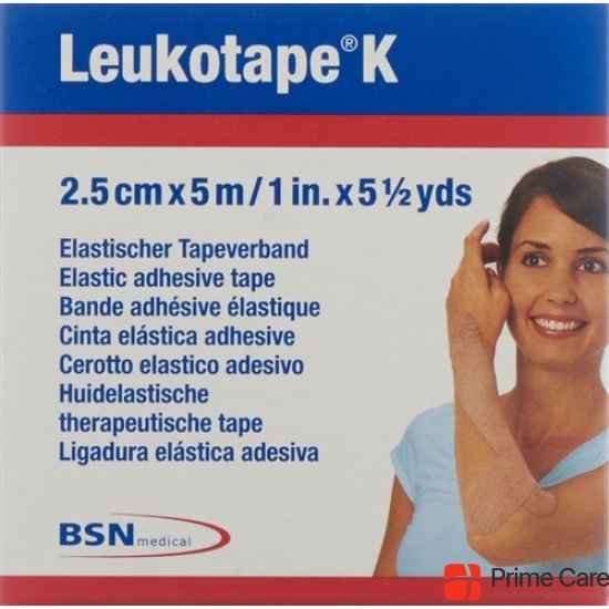 Leukotape K paving binder 5mx2.5cm skin color 5 pcs