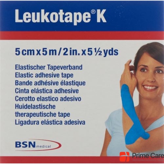 Leukotape K paving binder 5mx5cm light blue 5 pcs