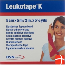 Leukotape K paving binder 5mx5cm pink 5 pcs