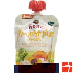 Holle Pouchy banana apple Mango & Apricot 90g