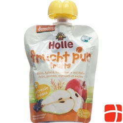 Holle Bluebird - Pouchy pear apple & blueberry oat 100 g