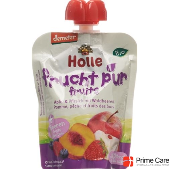 Holle Berry Puppy - Pouchy apple & peach with forest berries 100g