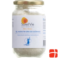 Soleil Vie sea salt gray fine Guérande Glass 300 g