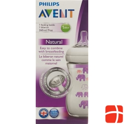 Avent Philips Naturnah bottle 260ml decorative purple