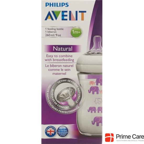 Avent Philips Naturnah bottle 260ml decorative purple