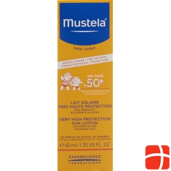 Mustela sun protection sunscreen SPF50 + Face 40ml