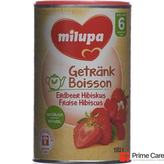 Milupa strawberry hibiscus drink after 6 months; 180 g