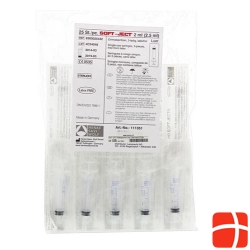 SOFT-JECT disposable syringe Luer 2.5ml sterile 25 pcs