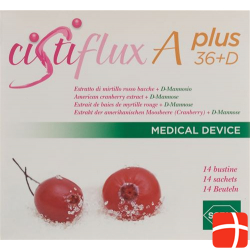 Cistiflux A36 + DMannose dietary supplement Cranberry 14 Btl 5 g