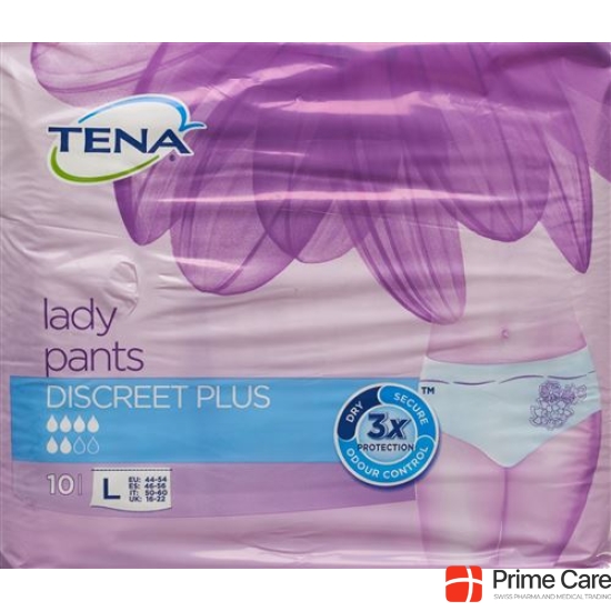 TENA silhouette discreet Plus L White 10 pcs