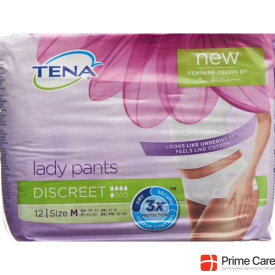 TENA Lady Pants Discreet M 12 pcs