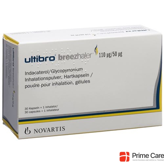 Ultibro Breezhaler Inh Kaps 110 mcg / 50 mcg 3 x 30 pcs