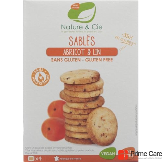 Nature & Cie apricot biscuits gluten free 135 g