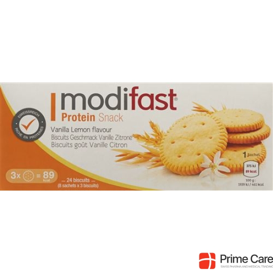 Modifast protein snack Biscuit vanilla Citron 8 x 19.5 g